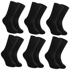 Kids Merino Wool Hiking Socks - Toddler Boys  Girls Warm 8-12 Years Black
