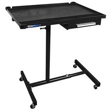 Heavy-Duty Mobile Work Table with Drawer, Black ATD-7026
