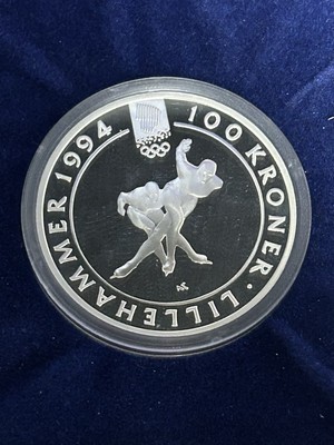 Norway Lillehammer 1994 Winter Olympics Coin Set .999 Fine Silver