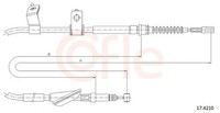 Bremsseil Seilzug Feststellbremse Cofle 17.4210 FüR Accord Honda CH CG CK 6 CF
