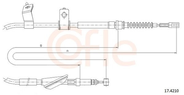 Bremsseil Seilzug Feststellbremse Cofle 17.4210 FüR Accord Honda CH CG CK 6 CF-image