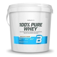 (24,98 EUR/kg) Biotech USA 100% Pure Whey 4000 g VANILLE Protein Muskelaufbau