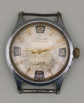 Atlantic Weltmeister Worldmaster 21 Jewels Incabloc Antimagnetic Swiss Watch
