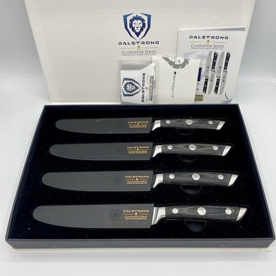Dalstrong Gladiator Serie 5'' Steakmesser Premium Collection Set Kohlenstoffstahl