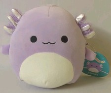 Squishmallows Monica the Axolotl with Fur Belly 7 NWT