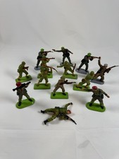 Britains Deetail Super Detail WW2 Lot Of 12 Figures Green Beret Paratrooper 1971