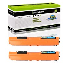 GREENCYCLE 2PK Fits for HP 130A LaserJet MFP M176n CF351A Cyan Toner Cartridge