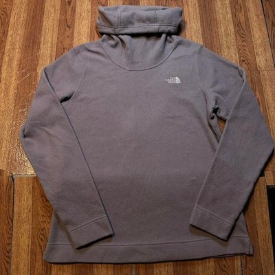 The North Face Women's Purple Turtle Funnel Crescent Fleece Sweatshirt Jacket M