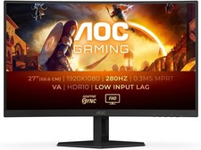 AOC Gaming C27G4ZXED - 27 inch FHD curved monitor, 280 Hz, 1ms, HDR10, FreeSync