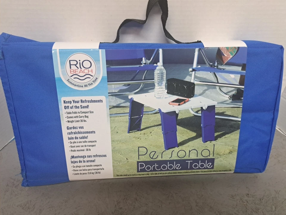 Mesa Plegable Ligera Personal Rio Playa, Camping, Picnic - Bolsa de Transporte Foto 3 de 4