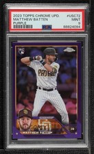 2023 Topps Chrome Update Purple Refractor /250 Matthew Batten PSA 9 MINT 0s2w