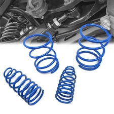 Blue 2" Drop Manzo Race Sport Suspension Lowering Spring Kit For 99-03 Galant L4