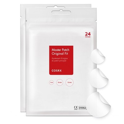 COSRX Acne Pimple Patch Absorbing Hydrocolloid Original 3 Size 48 Count 