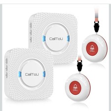 Wireless caregiver pager SYSTEM WITH TWO 2 chimes and TWO 2 call buttons