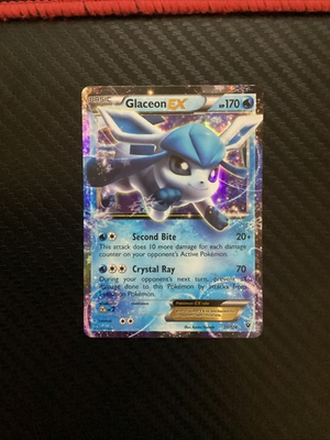 #ad Glaceon EX 20 124 Fates Collide Holo NEAR MINT $9.49