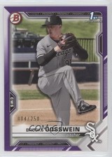 2021 Bowman Draft Purple 4/250 Brooks Gosswein #BD-21 0q3