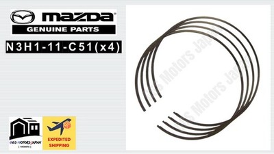 MAZDA OEM N3H1-11-C51 (x4) METAL OIL SCRAPER RING Set RX-8 SE3P JAPAN JDM