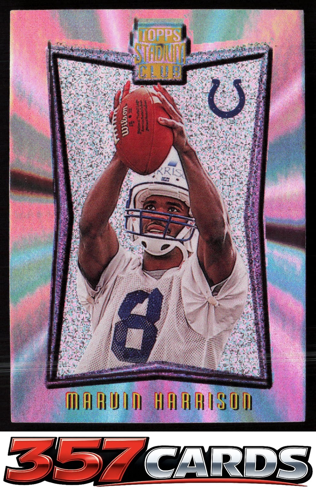 1996 Topps Stadium Club Football Marvin Harrison New Age #NA18