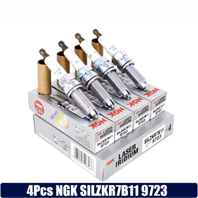 4Pcs NGK SILZKR7B11 9723 Laser Iridium Spark Plugs For Hyundai Elantra Santa Fe