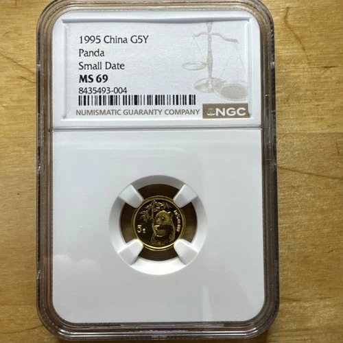 Photo of a 1995 Chinese Gold Panda 1/20 oz from an eBay listing that sold on May 1, 2026