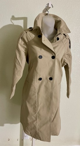 NWT $660 Maje Beige Double Breasted Trenchcoat Size 3