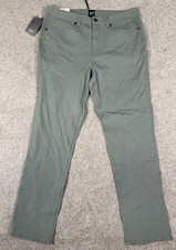 Gap Classic 5-Pocket Chino Pants Mens 36X32 Blue Twill Stretch Slim Fit NWT