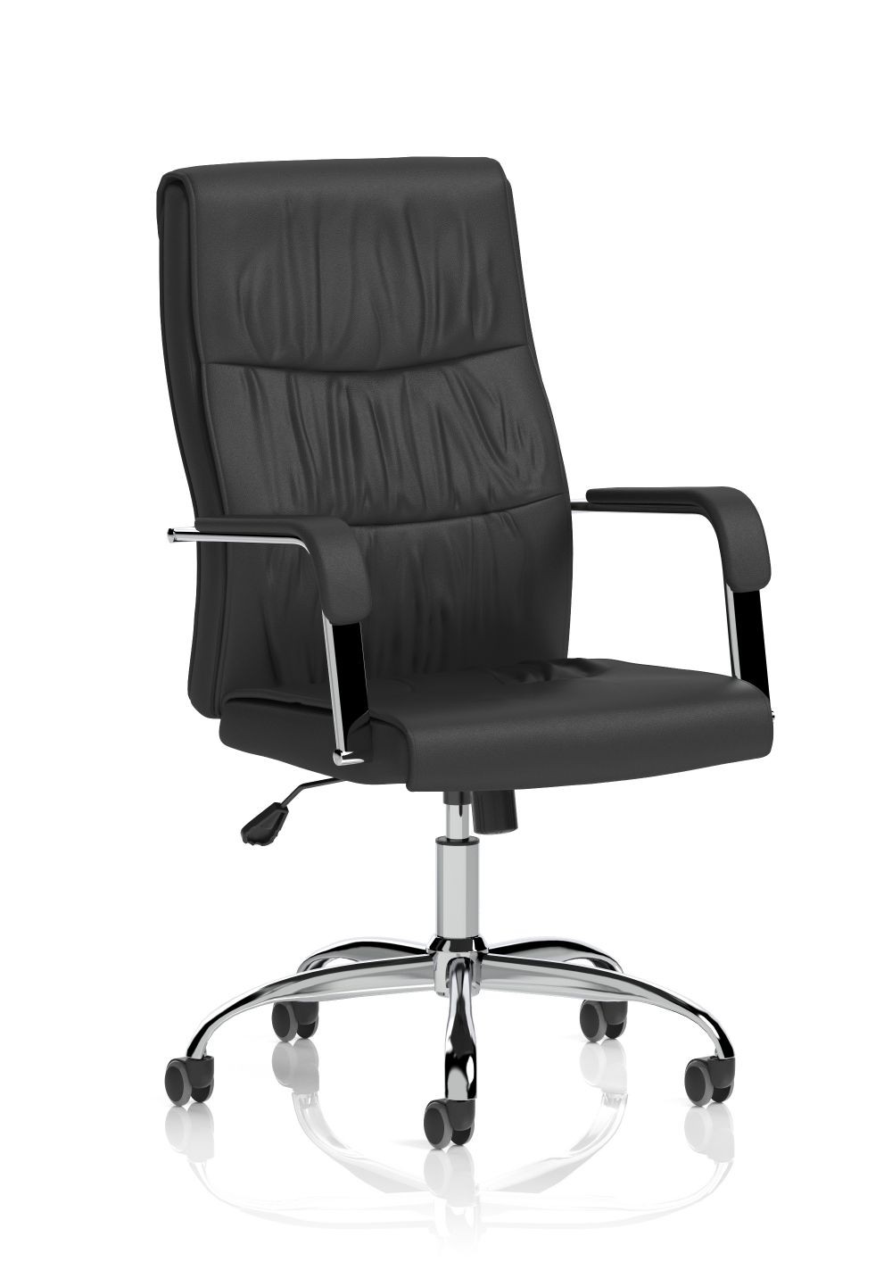 Black Luxury Faux Leather Chair - EX000148 - Image 2