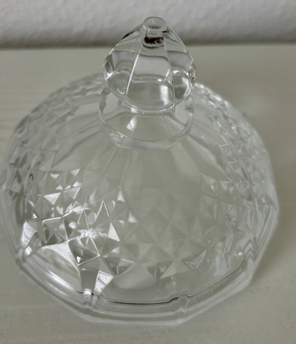 Longchamp by Cristal D'Arques-Durand Footed Candy Dish W/ Lid Discontinued Small - Picture 7 of 9