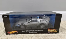 SUPA DUPA RARE Hot Wheels Collector Back to The Future Time Machine w/Mr. Fusion