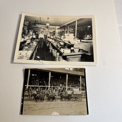 Two Really Cool Older Photos One In A General Store And One Advertising Bread.