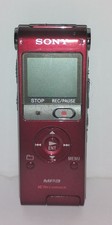 Sony ICD-UX200 Stereo Digital Voice IC Recorder USB MP3 Red TESTED