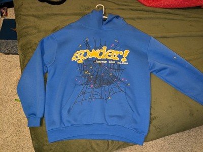Blue Sp5der TC Hoodie, Size Large | eBay