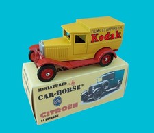 très rare Car-horse Salza Citroen C4 1930 fourgon Kodak style Dinky Cij JRD