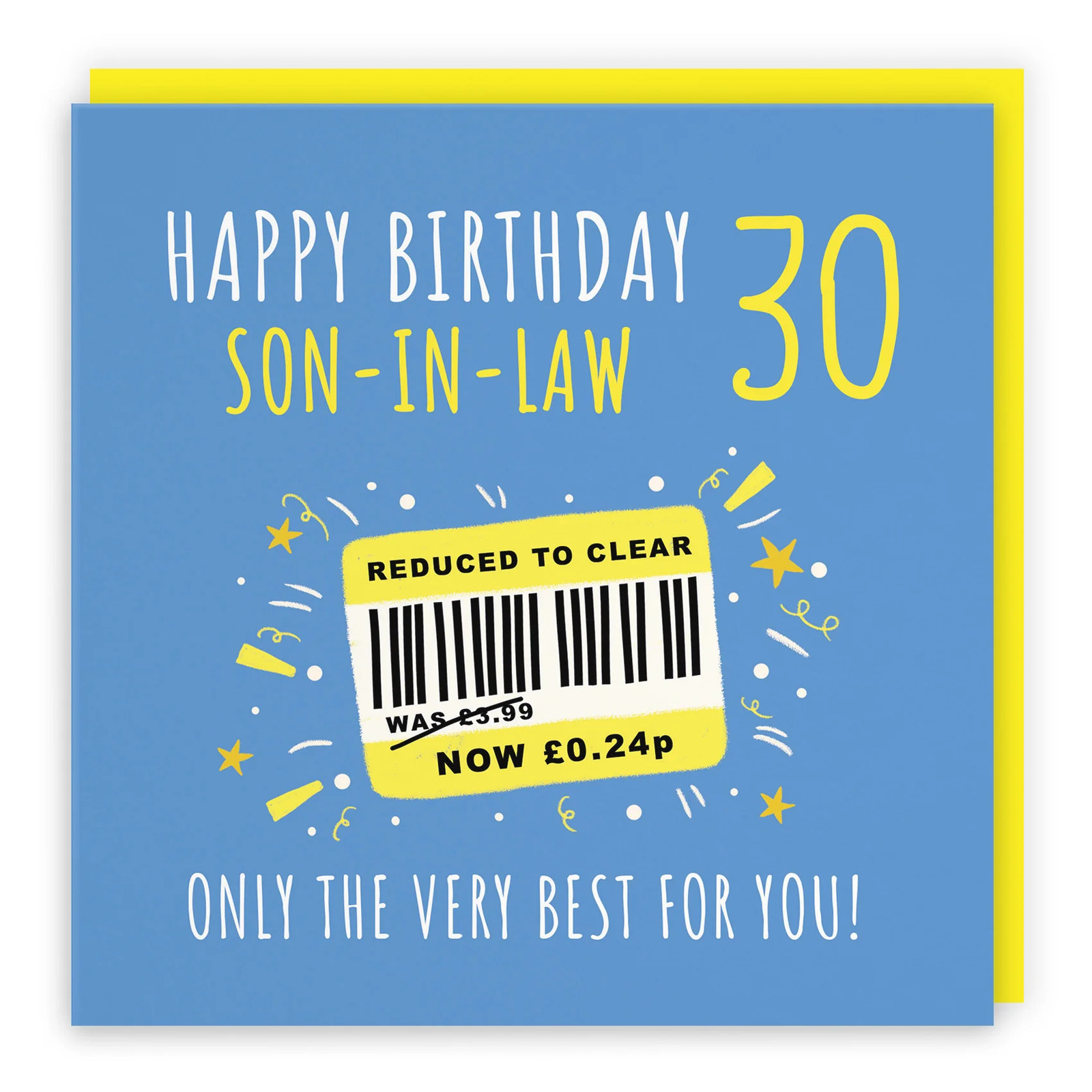 30th Son-in-Law Birthday Card Reduced To Clear Moments