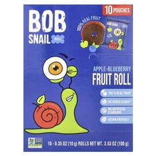 Fruit Roll, Apple-Blueberry, 10 Pouches, 0.35 oz (10 g) Each