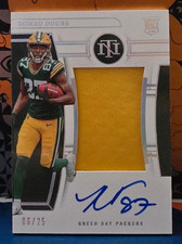 2022 National Treasures ROMEO DOUBS #194 RC Rookie True RPA On Card Auto /25