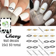 Chevy Waterslide Finger Nail Decals Instructions set of 50 KC Bonus