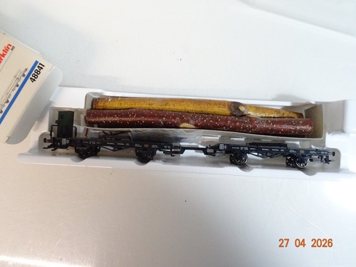 Märklin H0 48841 Drehschemelwagen mit Langholz der DR in OVP BH4173 | Zustand: Gebraucht
