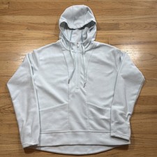 All In Motion Half Zip Hooded Sweatshirt Top Blue Women's Polyester Medium