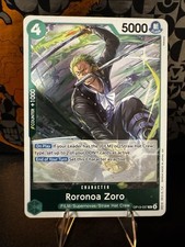 One Piece Carrying On His Will Card OP13-037 Roronoa Zoro - Foil