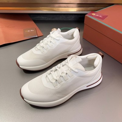 Loro Piana Men s Sneakers   White | EU Size 41
