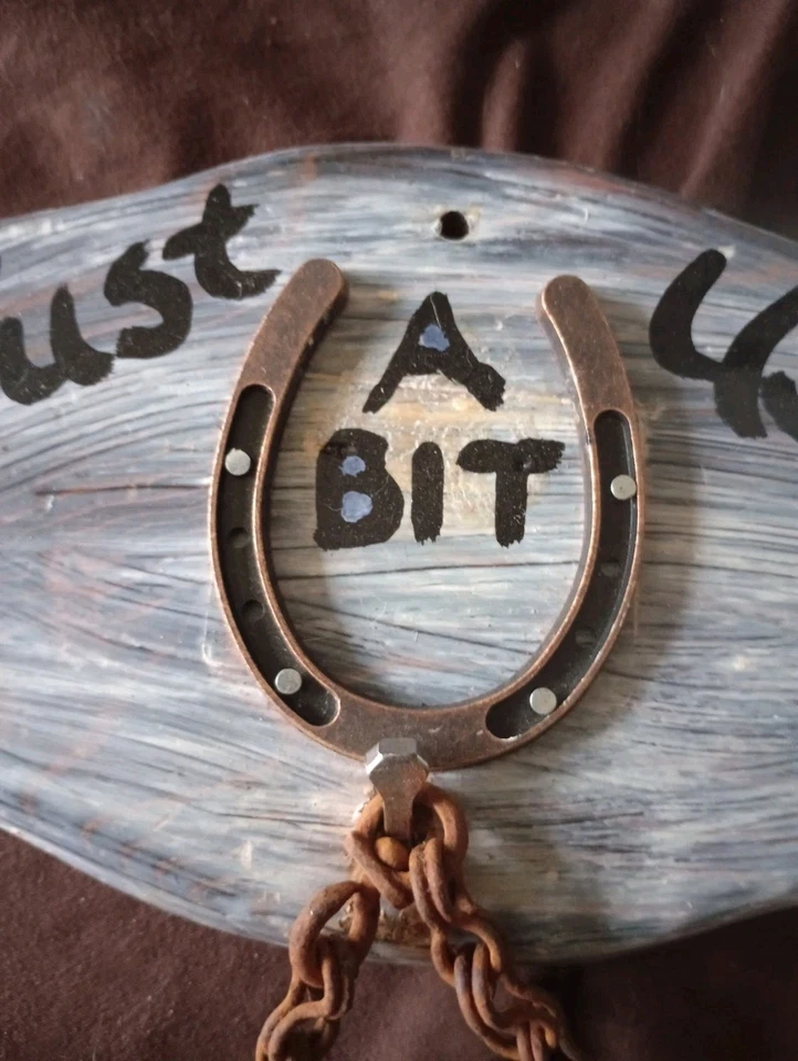 Soporte de papel higiénico hecho a mano personalizado único en su clase - Hecho con una broca de caballo occidental real Foto 2 de 4