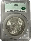 1884 O Morgan Silver Dollar $1 Beautiful High Grade Coin CAC MS 63 #52