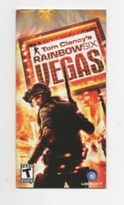 Rainbow Six Vegas PSP MANUAL ONLY Insert Authentic