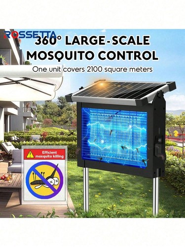 Good- Bug Zapper Outdoor Solar,Wireless Portable Mosquito Killer With Sensor
