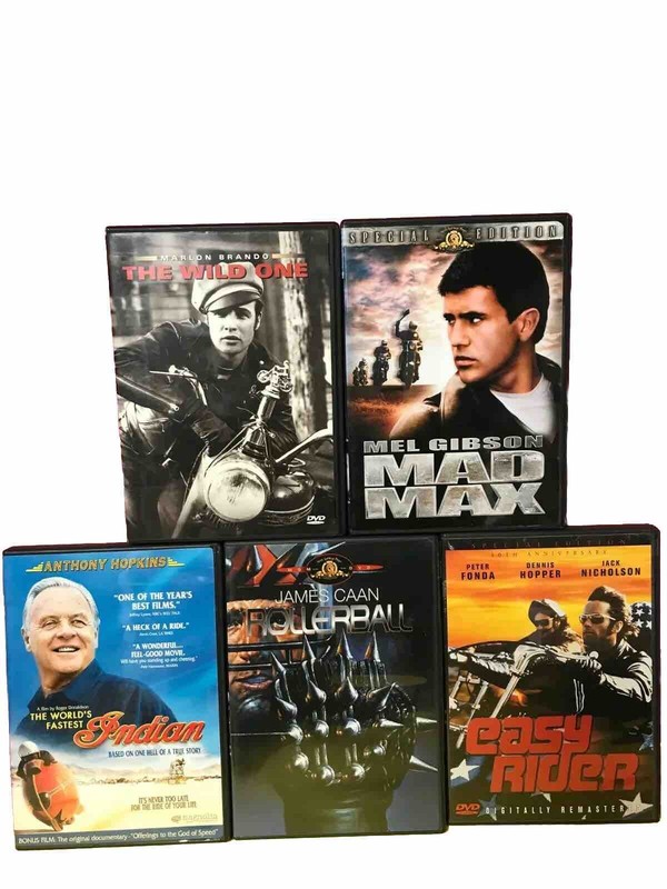 🎬DVD MOVIE LOT ROLLERBALL 1978 CAAN BRANDO THE WILD ONE FASTEST INDIAN MAD MAX