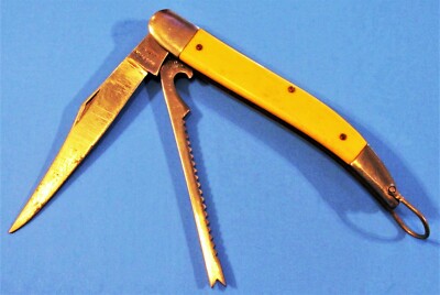 アンティーク  Vintage Japanese Monarch #2233 Folding Pocket Fishing Knife with