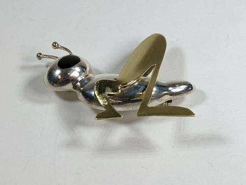 Sterling Silver Grasshopper Pin - Picture 2 of 7