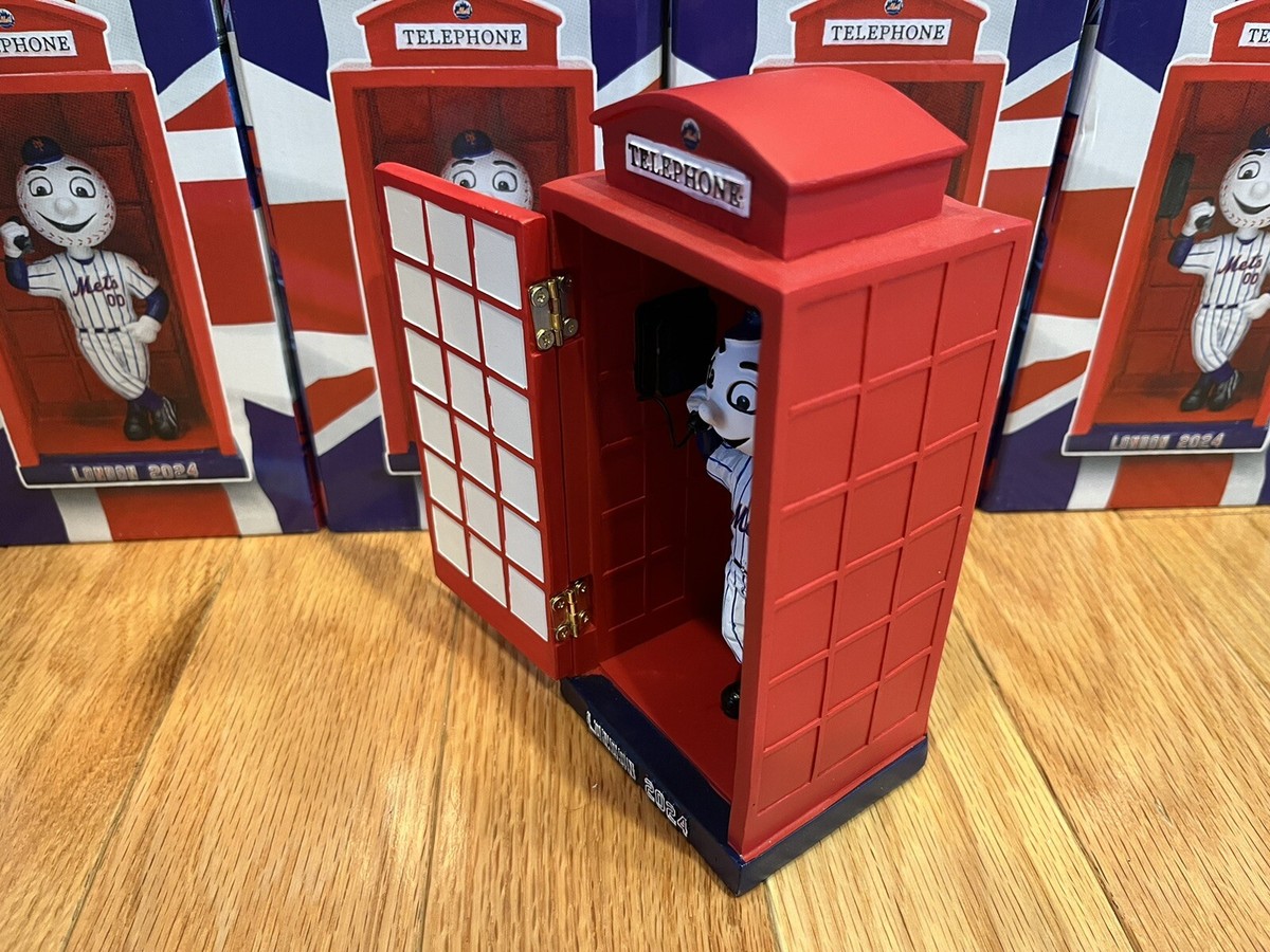 New York Mets Mr Met London Telephone Booth Baseball