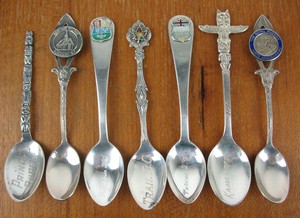 7-x-BC-Canada-Souvenir-Spoons-Sterling-Silver-Victoria-Kamloops-Revelstoke-Lot